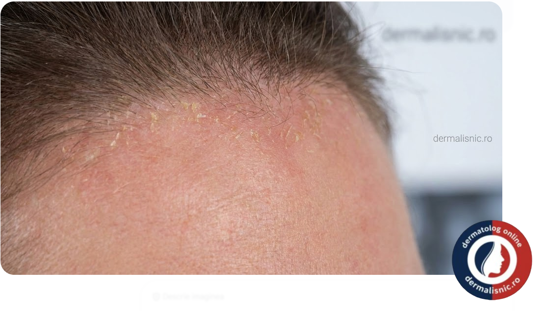 Dermatita Seboreică La Adult - Detaliu Clinic Textură Piele