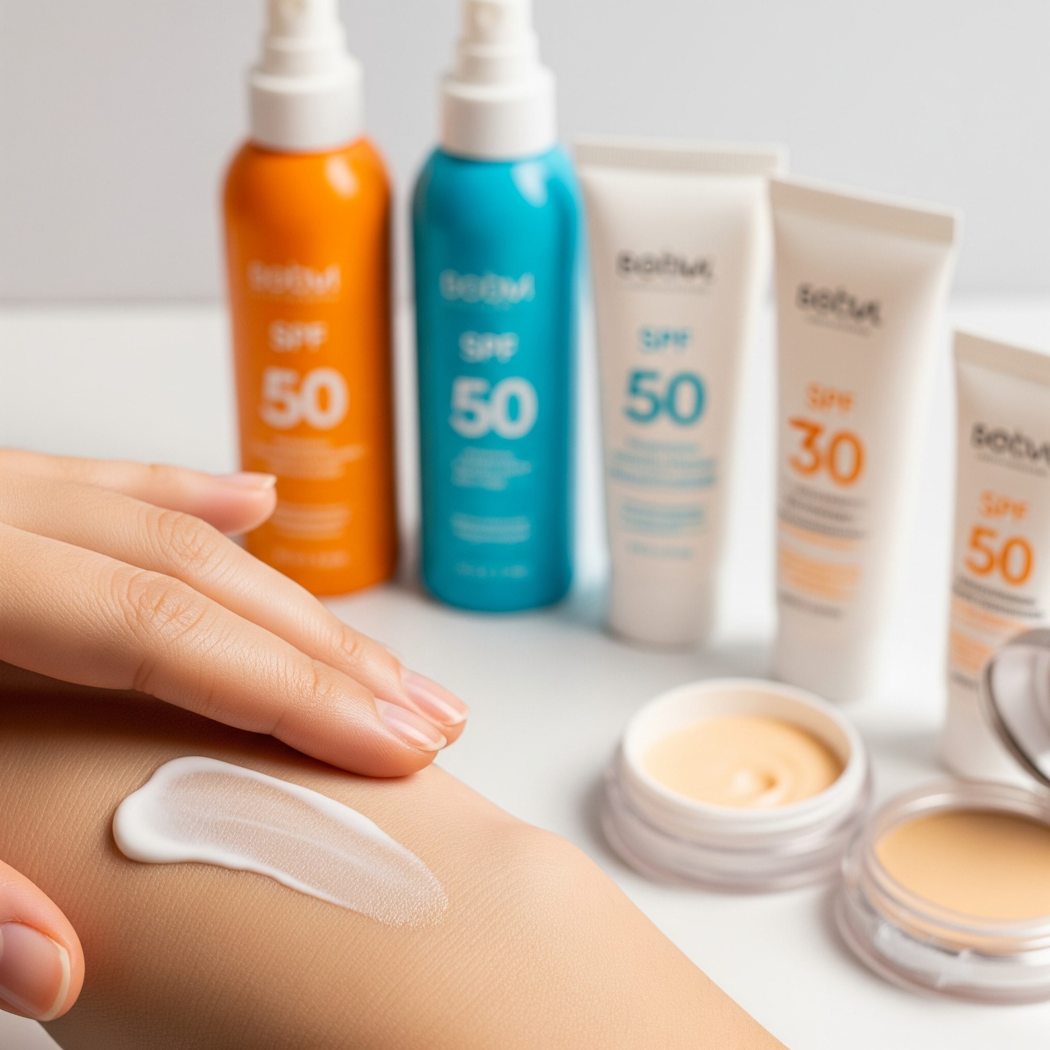 Protecție Solară Crema, Spray SPF