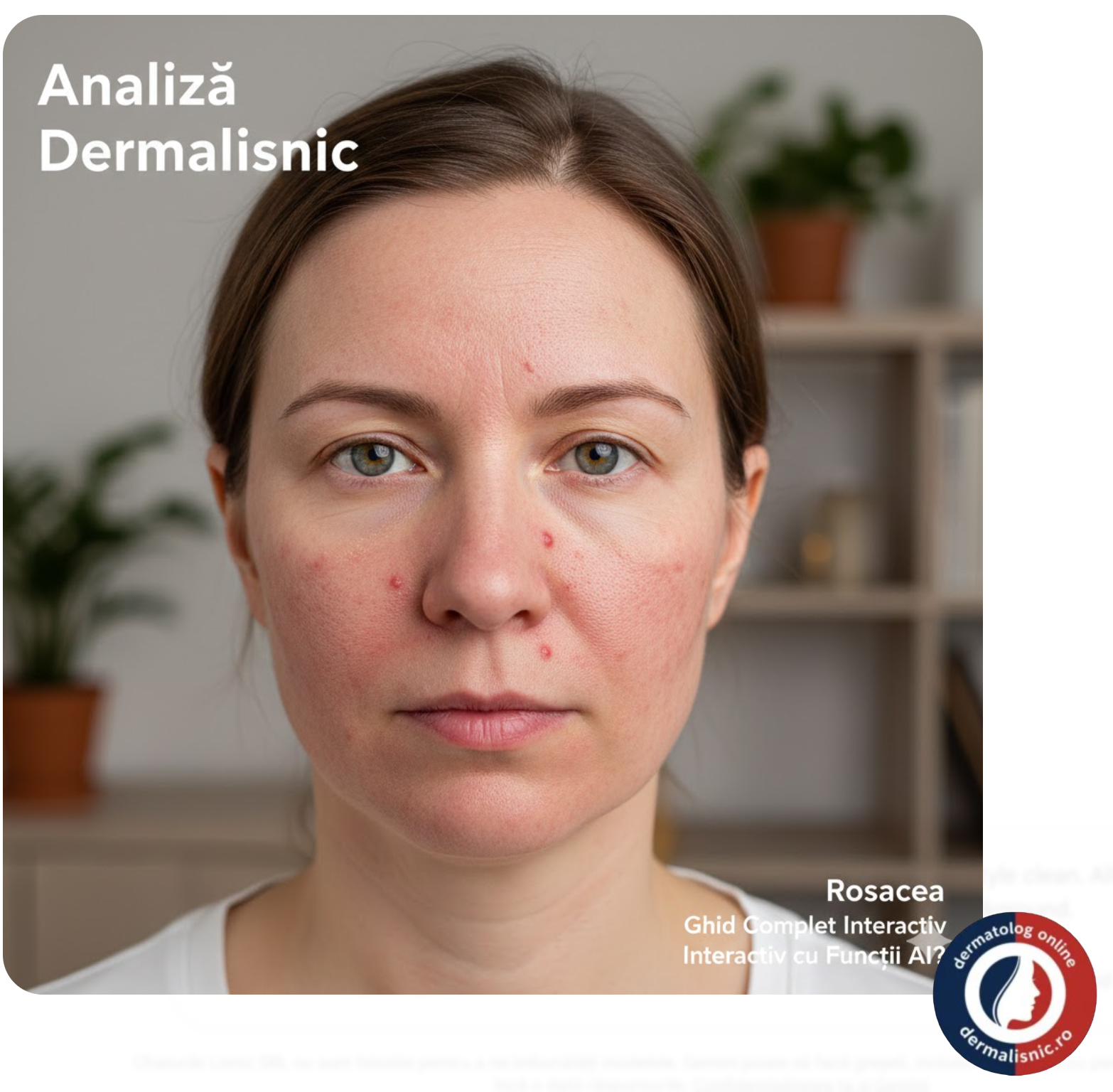 Close-up al texturii pielii cu o rețea digitală discretă simbolizând inteligența artificială