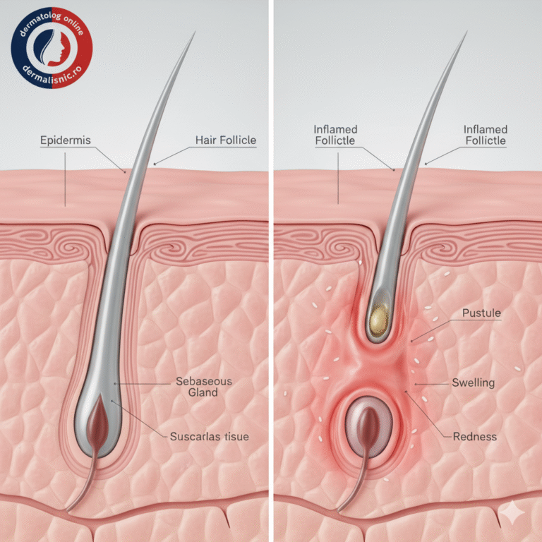 foliculita diagnostic si tratament imagine