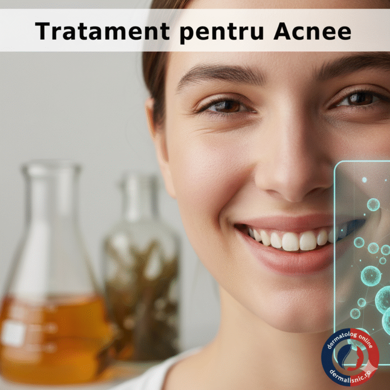 Imagine cu tratament pentru acnee