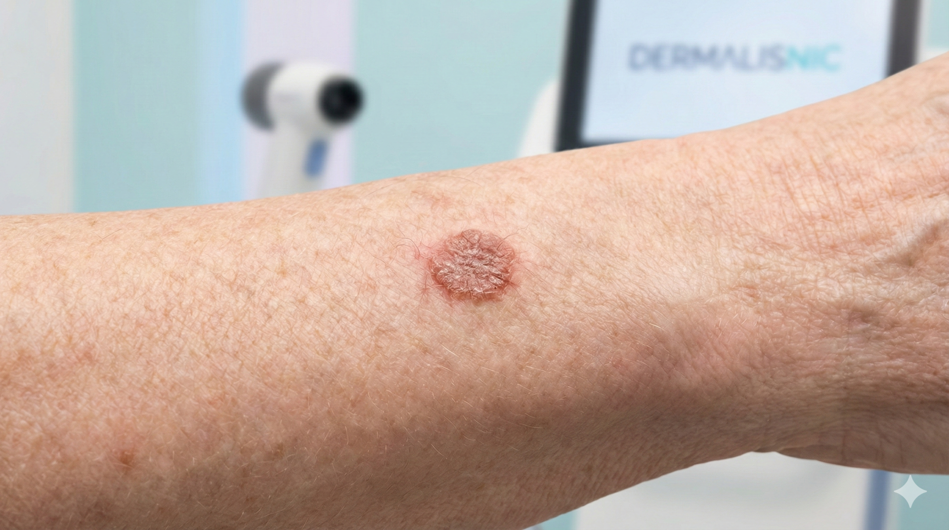 Imagine regenerată pentru De la Cheratoza Actinică la Cancerul de Piele: Riscuri de Progresie și Monitorizare Dermatologică