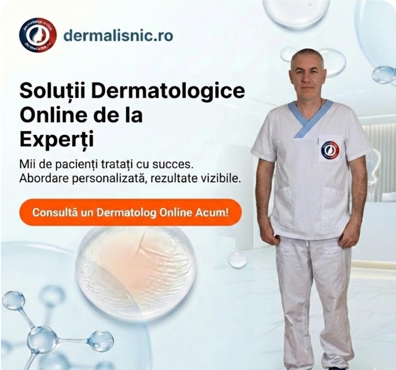 Dr. Vitalie Lisnic Consultatie Video Dermatologica