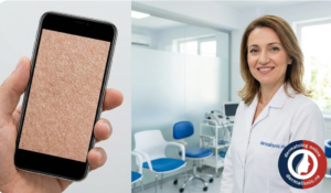 Dermatolog online vs. Consult fizic - Imagine Principală