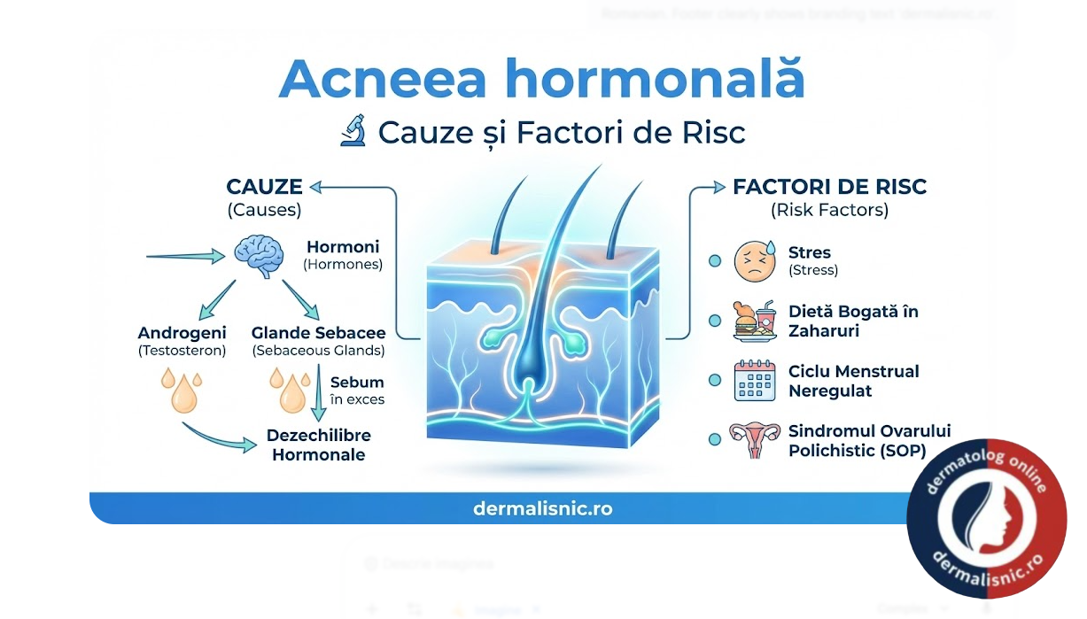 Acneea hormonală - Cauze și Factori de Risc