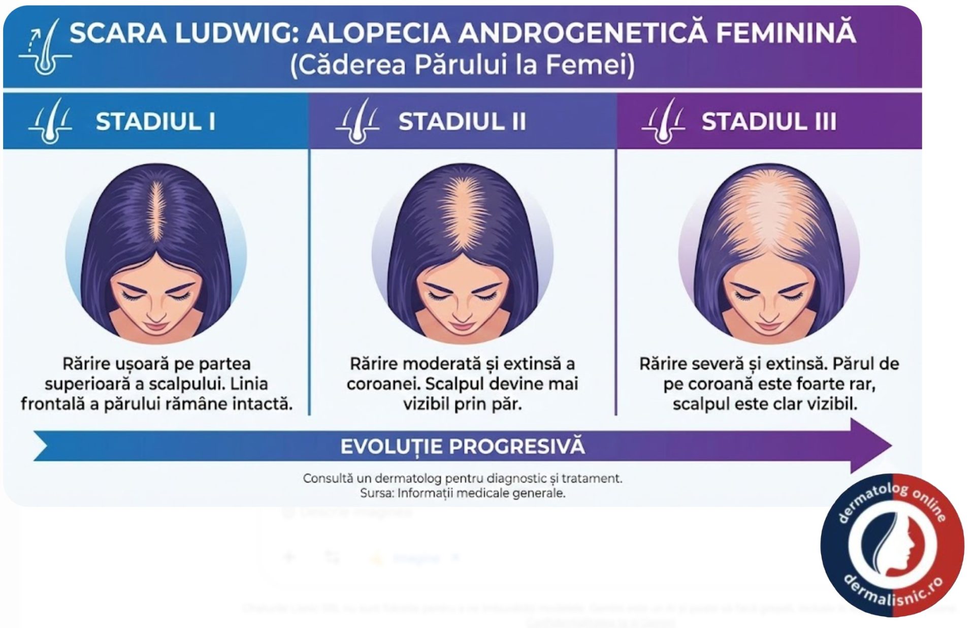 Alopecia Androgenă - Alopecia Androgenă la Femei (Female Pattern Hair Loss)
