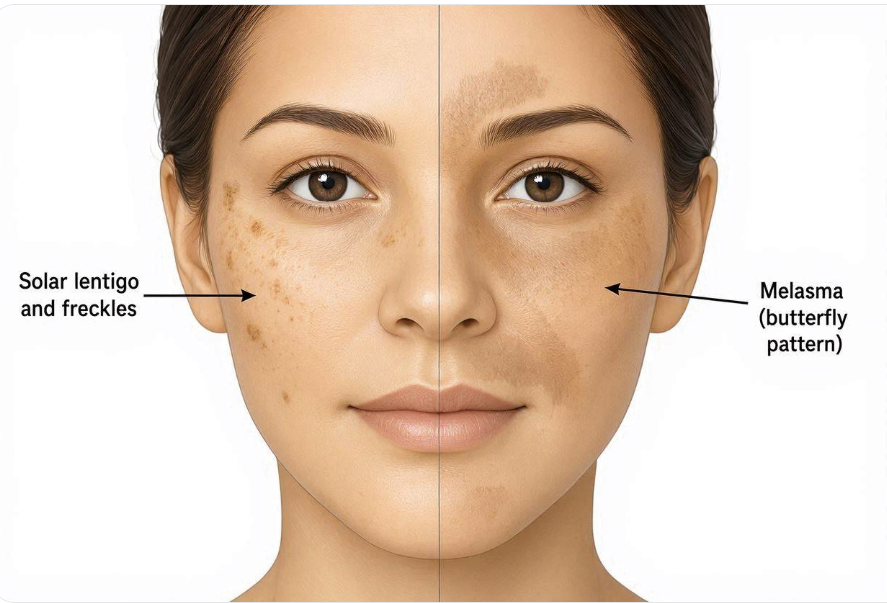 Pete Pigmentare vs Melasmă: Ghid Dermatologic Complet — ce sunt petele pigmentare și ce este melasma | dermalisnic.ro