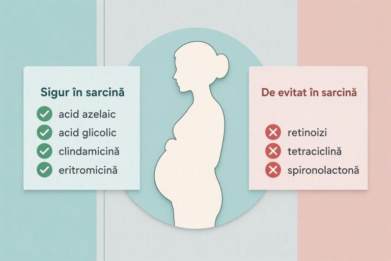 Acnee și Rozacee în Sarcină: Ce Tratament e Sigur | dermalisnic.ro